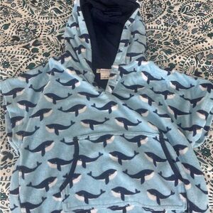 Blue Whale Pattern Kids Hoodie